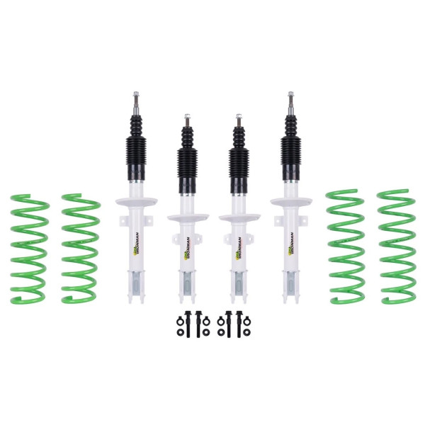 Kit complet suspensie +35 mm cu amortizoare off road Nitrogas. kit coborare motor inclus. NUMAI pentru motor diesel.