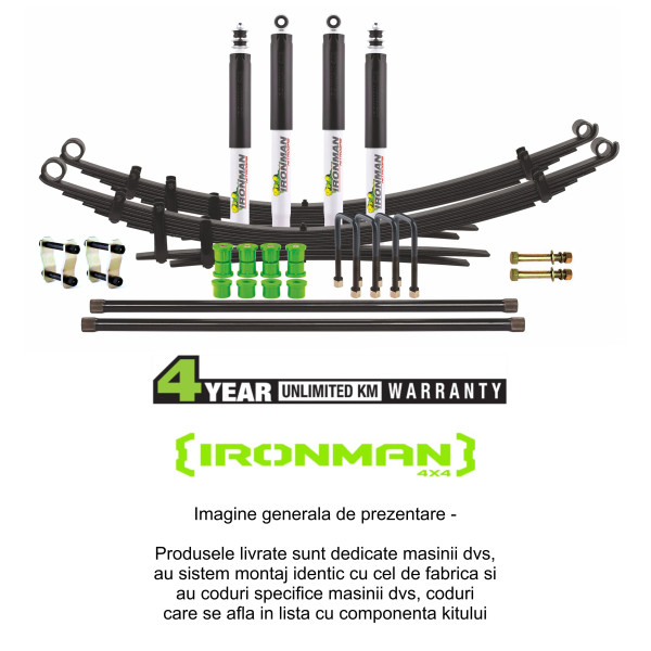 Mitsubishi L200 96-05 - Kit complet suspensie cu amortizoare NitroGas, lift 50 mm fata de standard fabrica