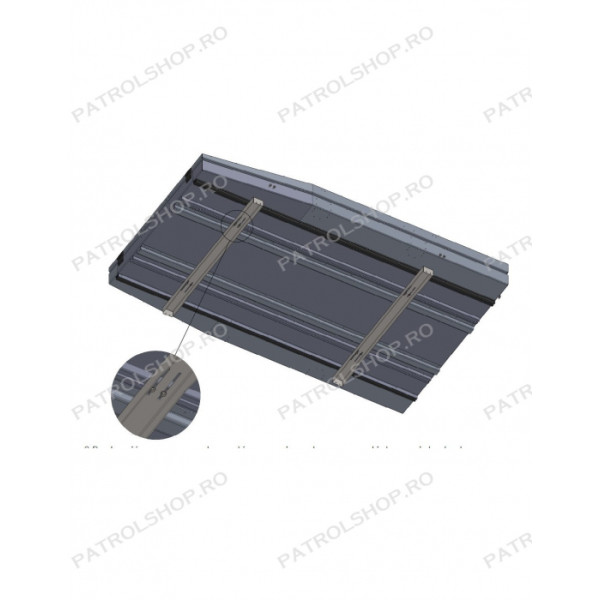 Set suporti cort pentru roof-rack IOD Nissan Patrol Y60 Y61